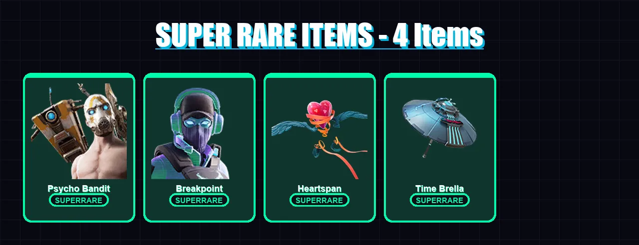 [PC/XBOX/PSN] | Psycho Bandit | Breakpoint | Sentinel | Luxe | Blackheart | 41 skin | 44 pickaxe | 64 emote | 50 glider | Lv610