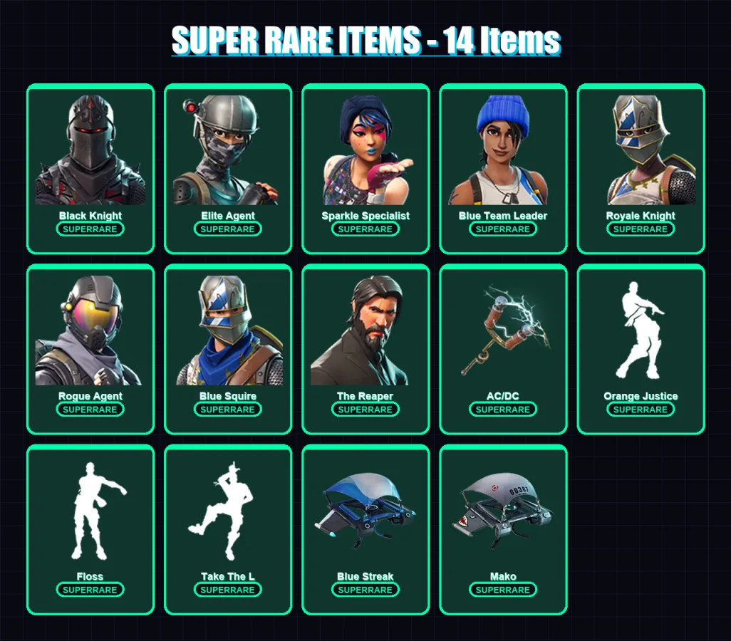 [PS4/PS5/XBOX/PC] | Black Knight | Elite Agent | Sparkle Specialist | 21 skin | Lv524