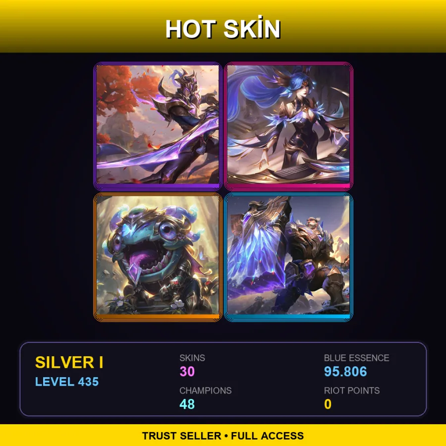 BR | Lv435 | Silver I | 30 Skin | 48 Champ