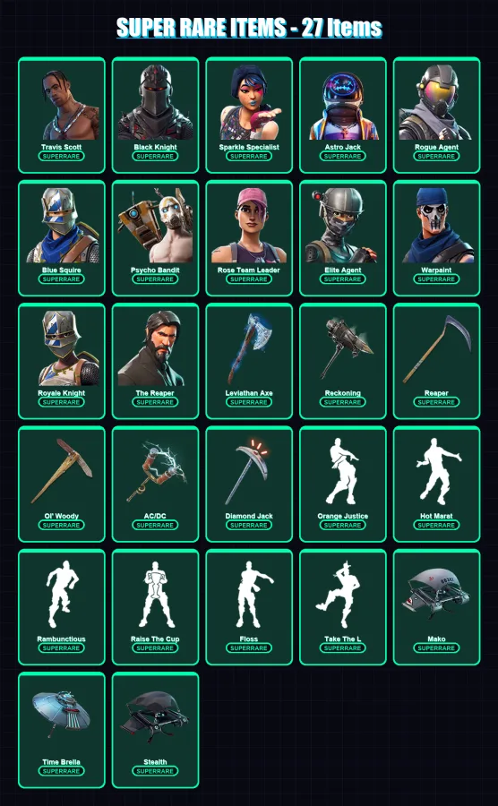 [PC/PSN] | Renegade Raider (OG) | OG Skull Trooper | Travis Scott | 245 skin | Lv1692