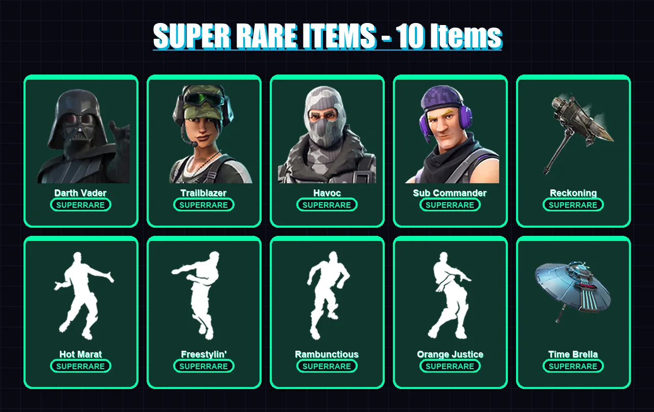 [PC/XBOX/PSN] | Darth Vader | Trailblazer | Havoc | Sub Commander | Dire | 202 skin | 220 pickaxe | 198 emote | 202 glider | Lv2641