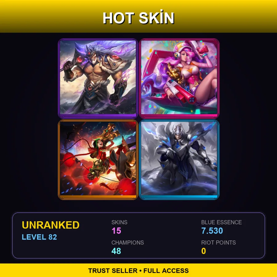 EUW | Lv82 | Unranked | 15 Skin | 48 Champ — Shiba Yuumi