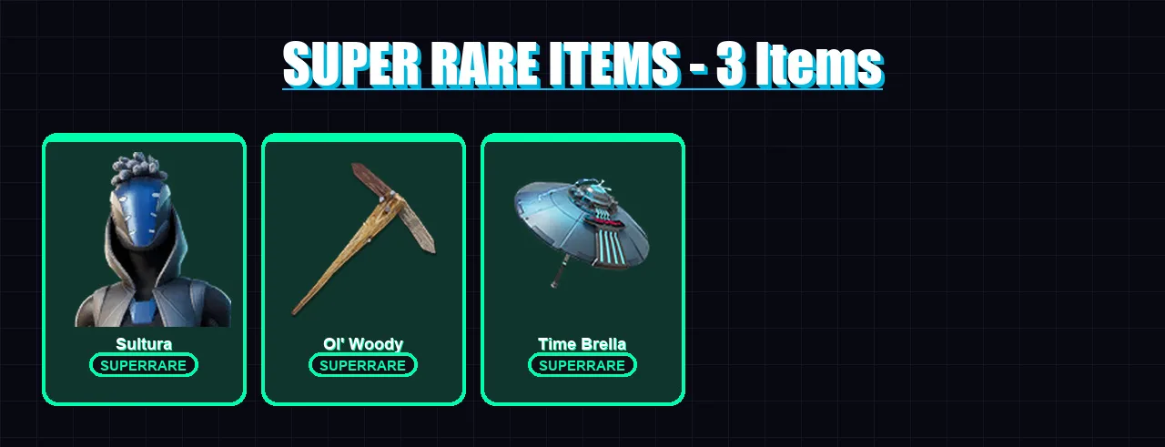 [PC] | Sultura | Torin | Spectra Knight | Joey | Ronin | 137 skin | 141 pickaxe | 110 emote | 96 glider | Lv1520