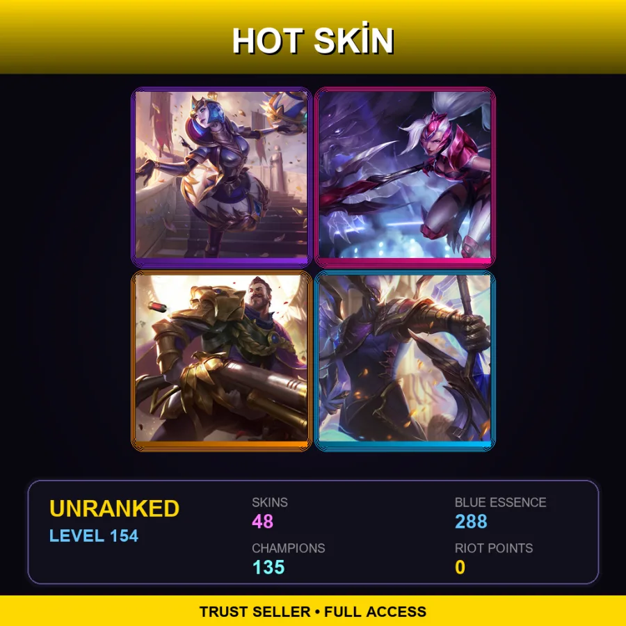 SG | Lv154 | Unranked | 48 Skin | 135 Champ
