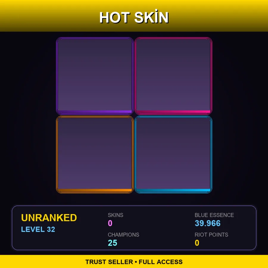 EUNE | Lv32 | Unranked | 0 Skin | 25 Champ