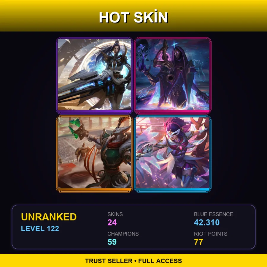 LAS | Lv122 | Unranked | 24 Skin | 59 Champ