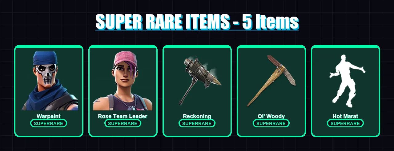 [PC/XBOX/PSN] | Warpaint | Rose Team Leader | Lynx | Hybrid | Frozen Red Knight | 28 skin | 15 pickaxe | 23 emote | 17 glider | Lv170