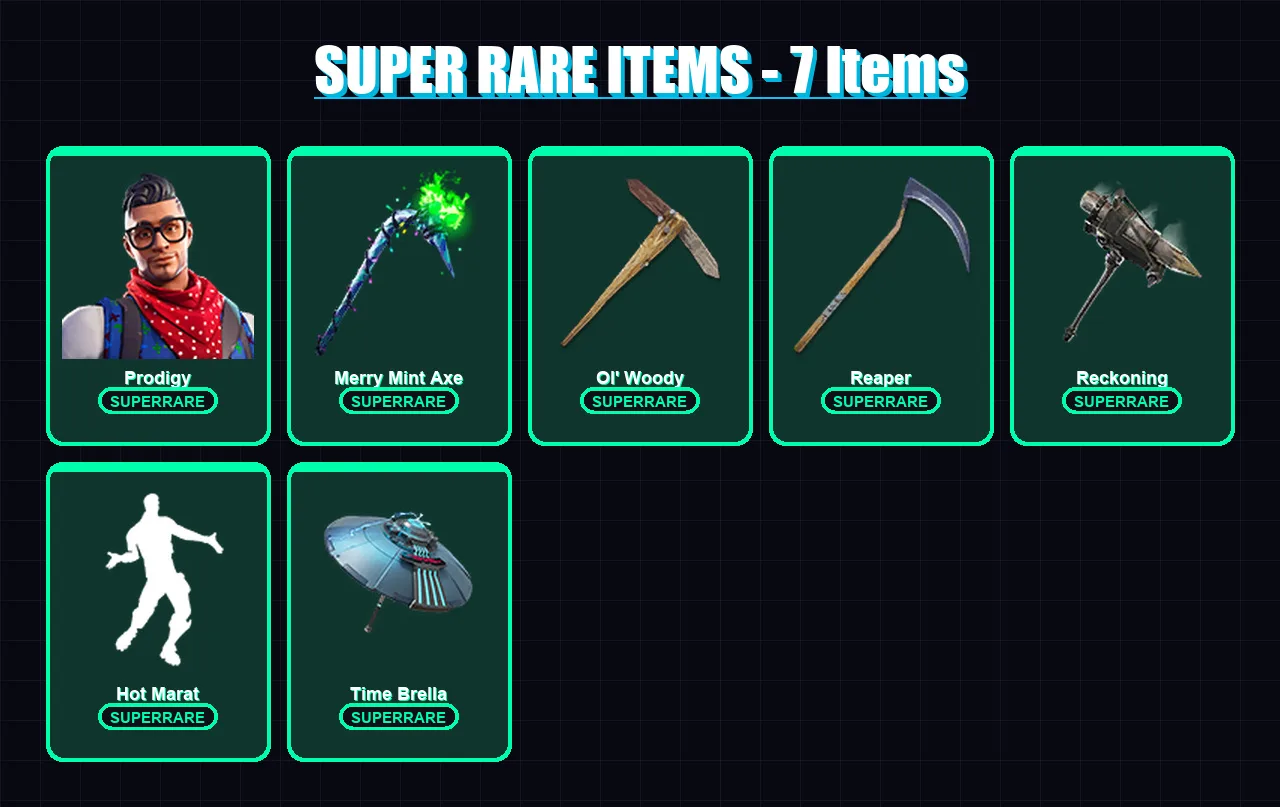 [PC/XBOX/PSN] | Prodigy | Midas | Dire | Lynx | Ruin | 180 skin | 167 pickaxe | 139 emote | 135 glider | Lv1616