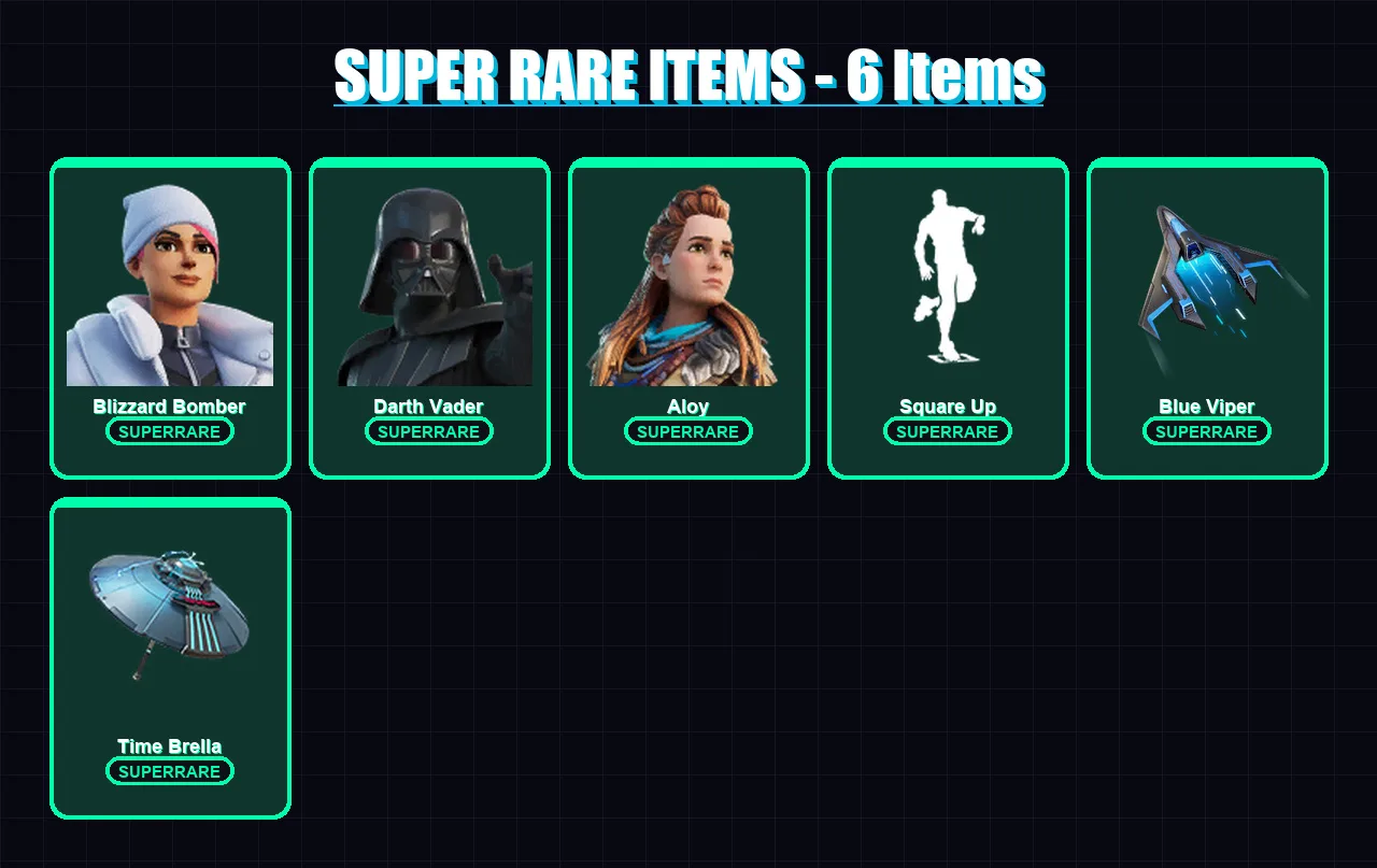 [PS4/PS5/XBOX/PC] | Blizzard Bomber | Darth Vader | Aloy | Torin | Mizuki | 244 skin | 263 pickaxe | 197 emote | 187 glider | Lv3494