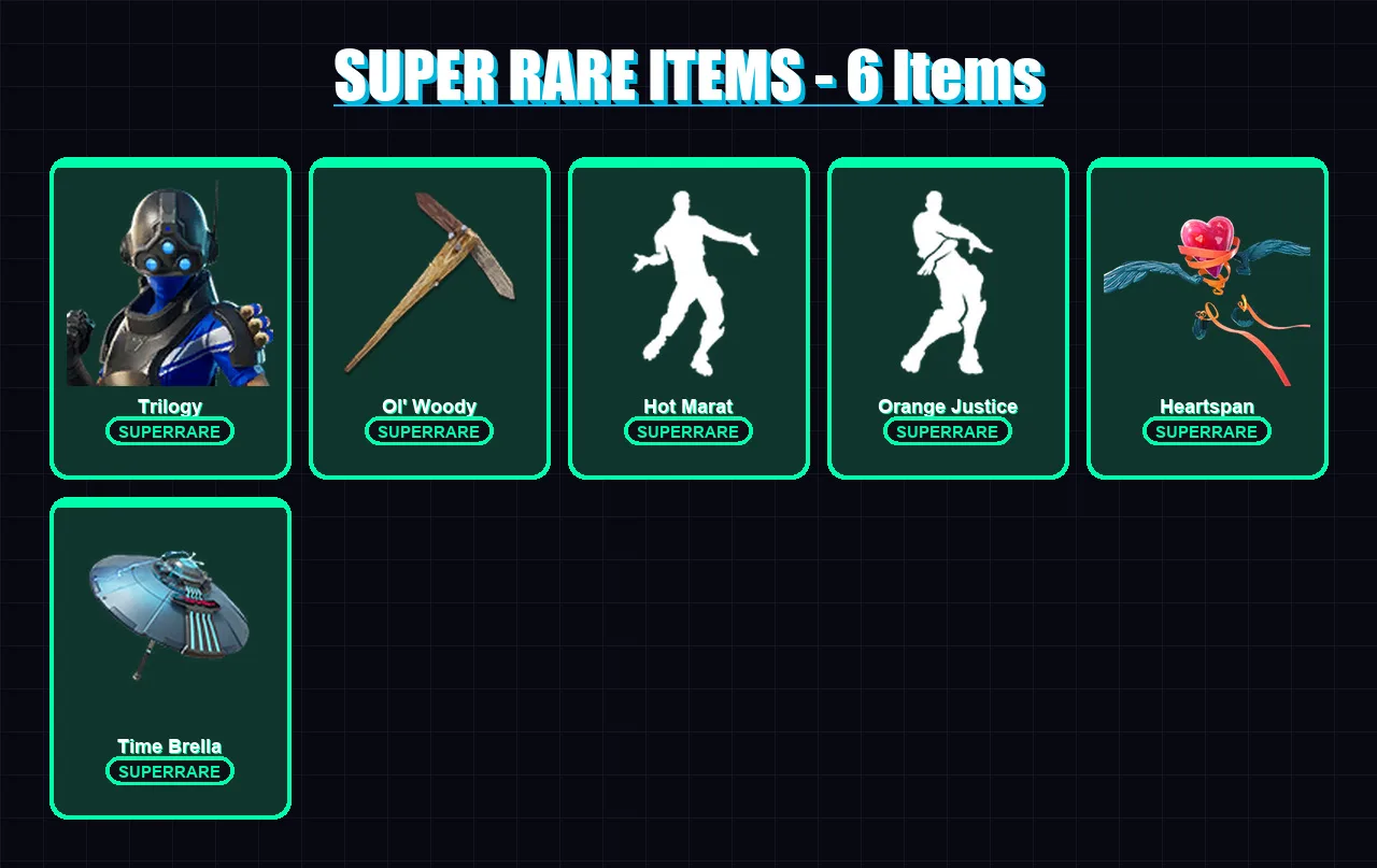 [PC] | Trilogy | Hybrid | Ruin | Spectra Knight | Drift | 157 skin | 174 pickaxe | 126 emote | 122 glider | Lv1941