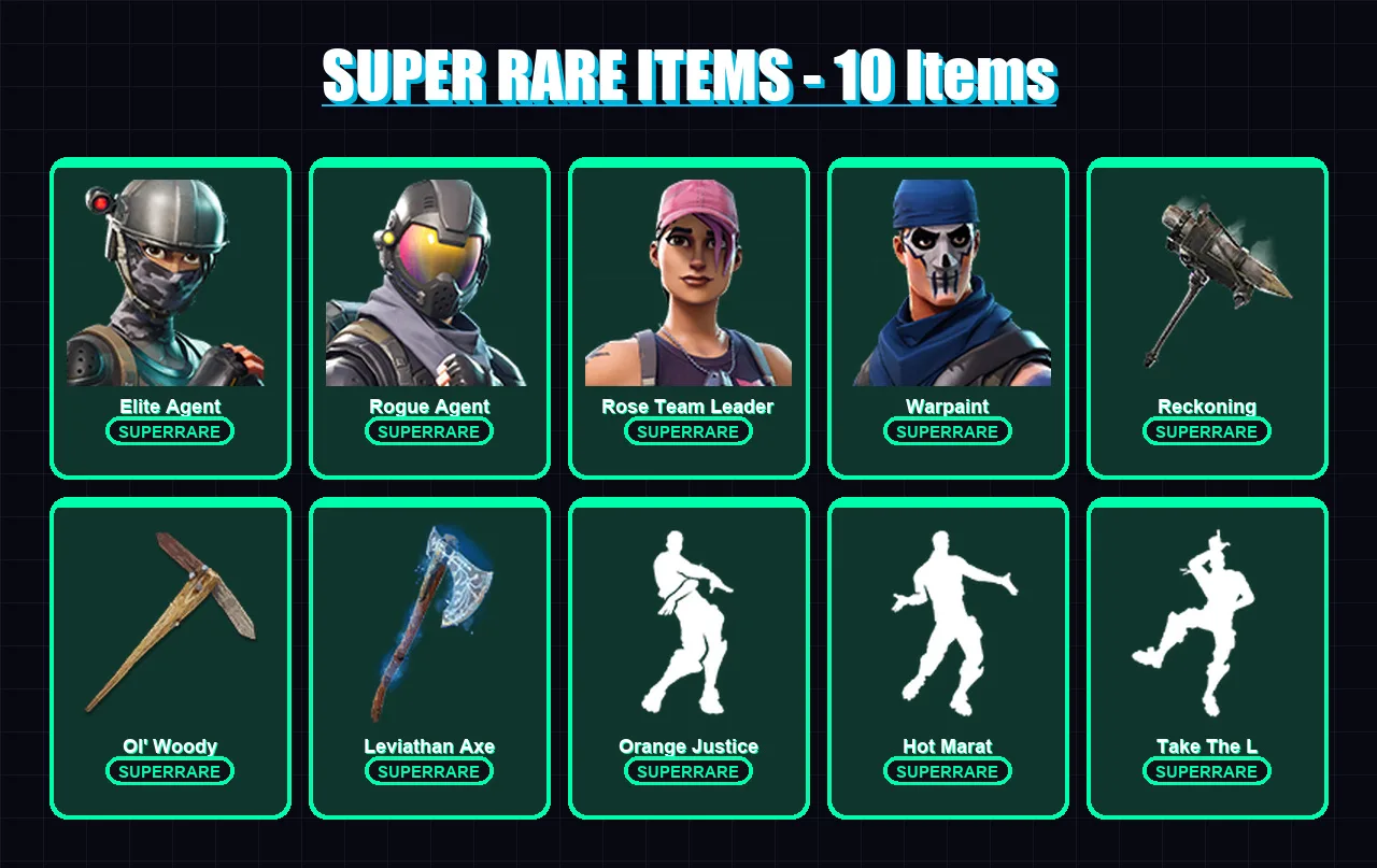 [PC/PSN] | Elite Agent | Rogue Agent | Rose Team Leader | Warpaint | Vendetta | 159 skin | 148 pickaxe | 147 emote | 124 glider | Lv1387