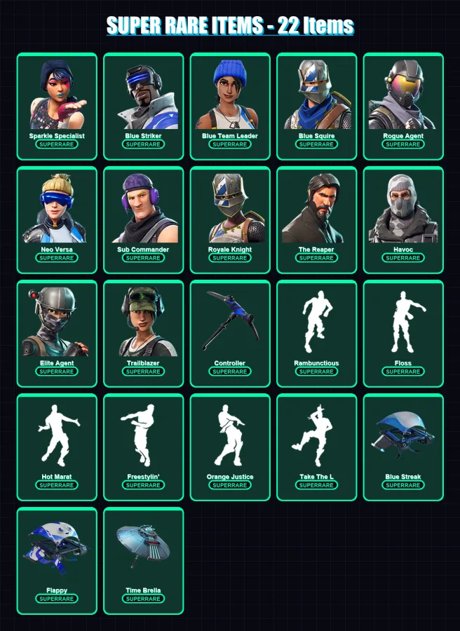 [PS4/PS5/XBOX/PC] | Sparkle Specialist | Blue Striker | Blue Team Leader | 28 skin | Lv673