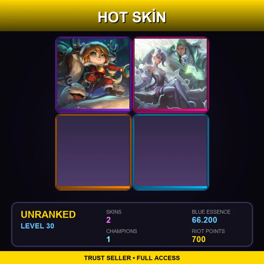 NA | Lv30 | Unranked | 2 Skin | 1 Champ