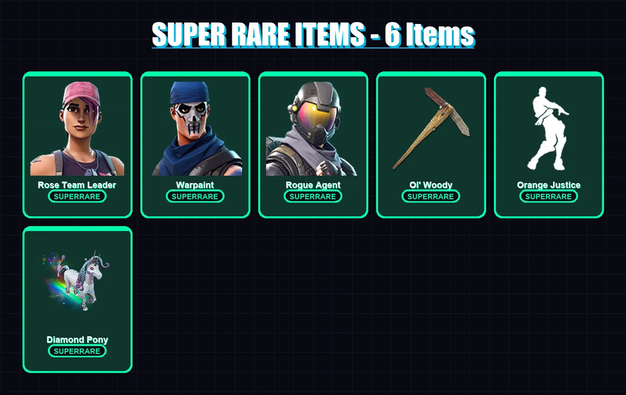 [PC/XBOX/PSN] | Rose Team Leader | Warpaint | Rogue Agent | Red Knight | Carbide | 9 skin | 5 pickaxe | 11 emote | 8 glider | Lv32