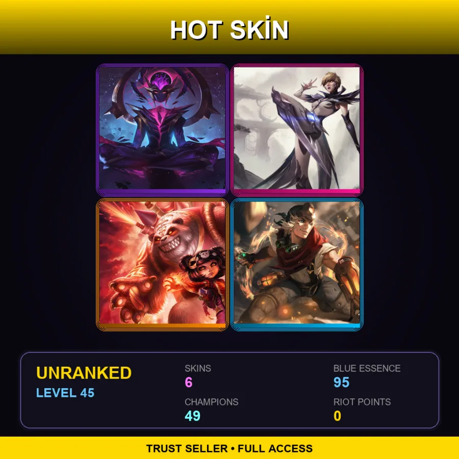 LAS | Lv45 | Unranked | 6 Skin | 49 Champ — Panda Annie