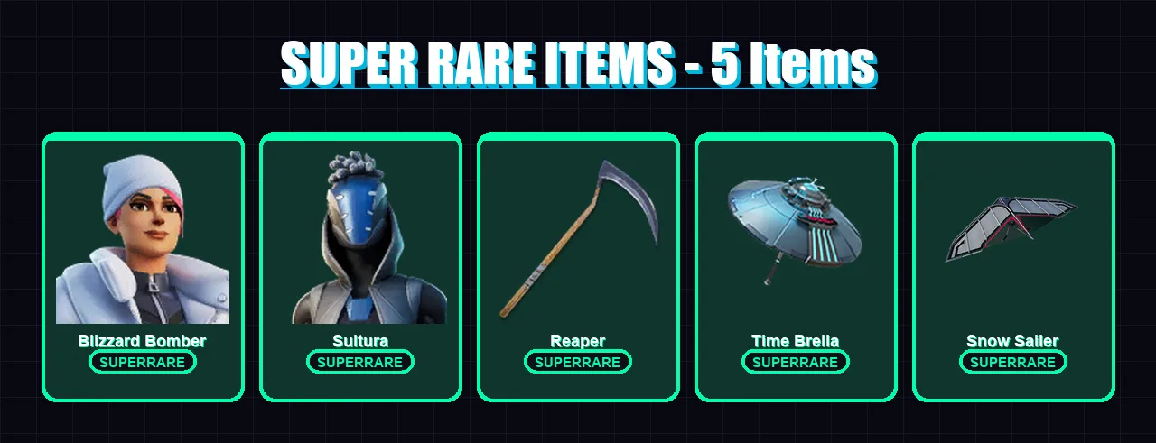 [PS4/PS5/XBOX/PC] | Blizzard Bomber | Sultura | Fallen Love Ranger | Blaze | Hades | 122 skin | 186 pickaxe | 117 emote | 123 glider | Lv2116