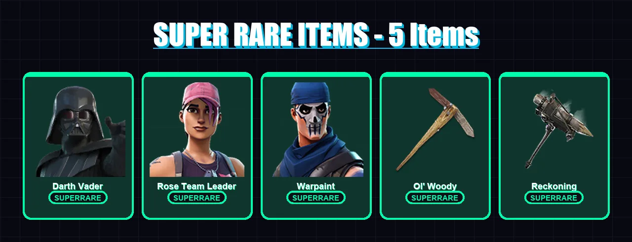 [PC/XBOX/PSN] | Darth Vader | Rose Team Leader | Warpaint | Valeria | Zenith | 158 skin | 209 pickaxe | 140 emote | 142 glider | Lv2350