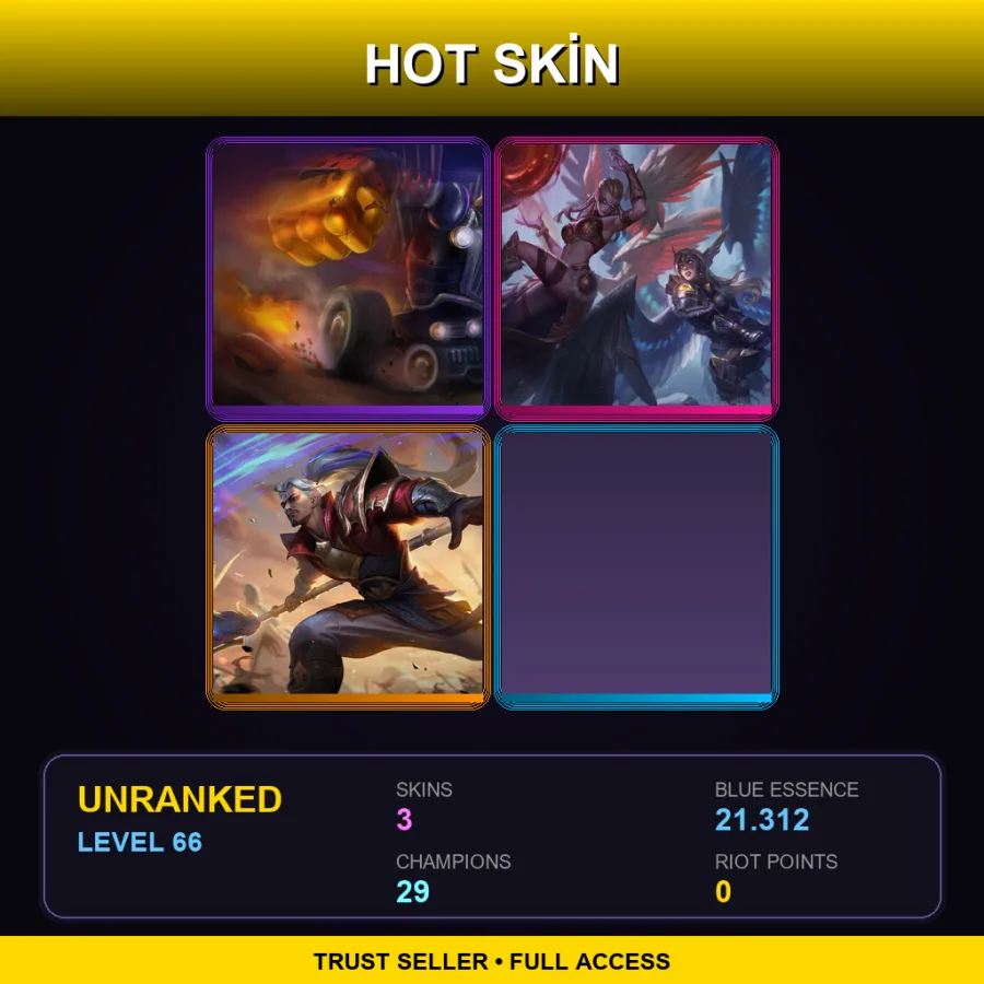 LAN | Lv66 | Unranked | 3 Skin | 29 Champ — Battleborn Kayle