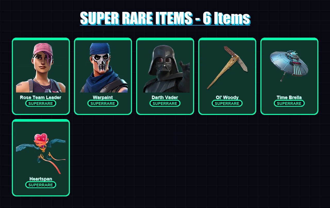 [PC/XBOX/PSN] | Rose Team Leader | Warpaint | Darth Vader | Lynx | Frostbite | 137 skin | 129 pickaxe | 84 emote | 99 glider | Lv1329