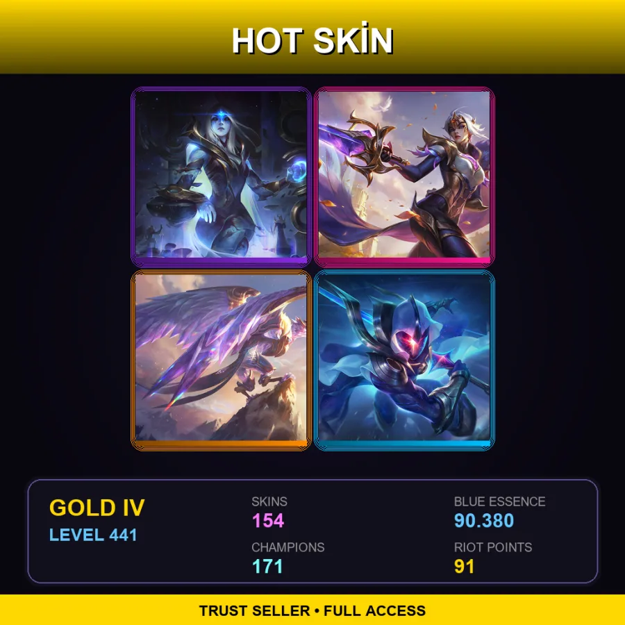 BR | Lv441 | Gold IV | 154 Skin | 171 Champ