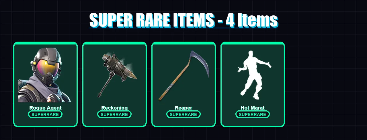 [PC/XBOX/PSN] | Rogue Agent | Red Knight | A.I.M. | Zenith | Enforcer | 39 skin | 28 pickaxe | 26 emote | 29 glider | Lv250