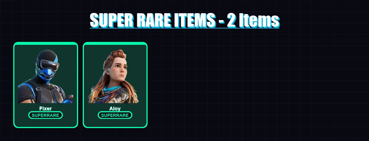 [PS4/PS5/XBOX/PC] | Fixer | Aloy | Midas Rex | Spire Assassin | Kymera | 32 skin | 24 pickaxe | 82 emote | 18 glider | Lv290