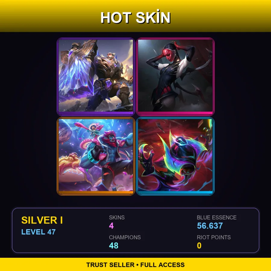 SG | Lv47 | Silver I | 4 Skin | 48 Champ