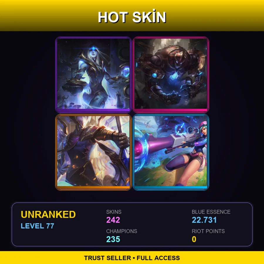 VN | Lv77 | Unranked | 242 Skin | 235 Champ
