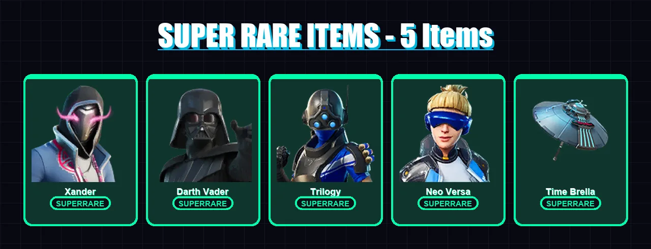 [PS4/PS5/XBOX/PC] | Xander | Darth Vader | Trilogy | Neo Versa | Fusion | 62 skin | 87 pickaxe | 76 emote | 88 glider | Lv1328
