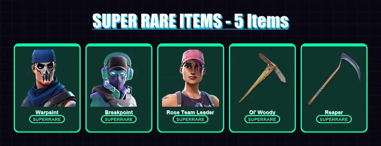[PC/PSN] | Warpaint | Breakpoint | Rose Team Leader | Sorana | Luxe | 100 skin | 108 pickaxe | 119 emote | 92 glider | Lv1629