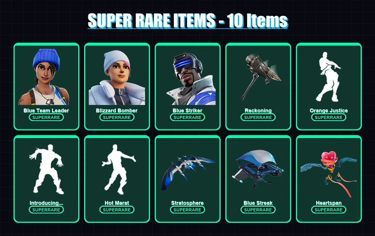[PS4/PS5/XBOX/PC] | Blue Team Leader | Blizzard Bomber | Blue Striker | Lynx | Zenith | 37 skin | 27 pickaxe | 44 emote | 41 glider | Lv480