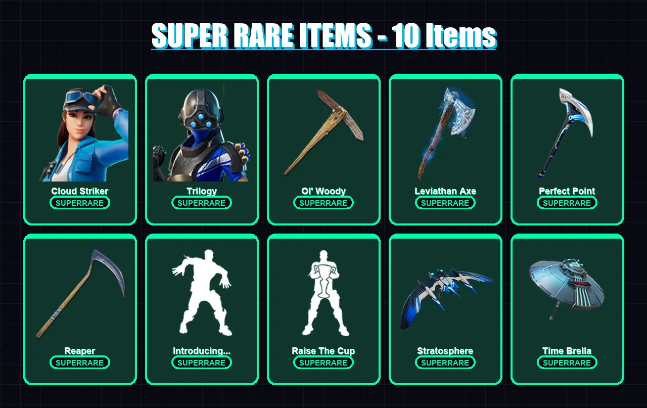 [PC/PSN] | Cloud Striker | Trilogy | Gear Specialist Maya | Renzo the Destroyer | Predator | 194 skin | 245 pickaxe | 172 emote | 153 glider | Lv241
