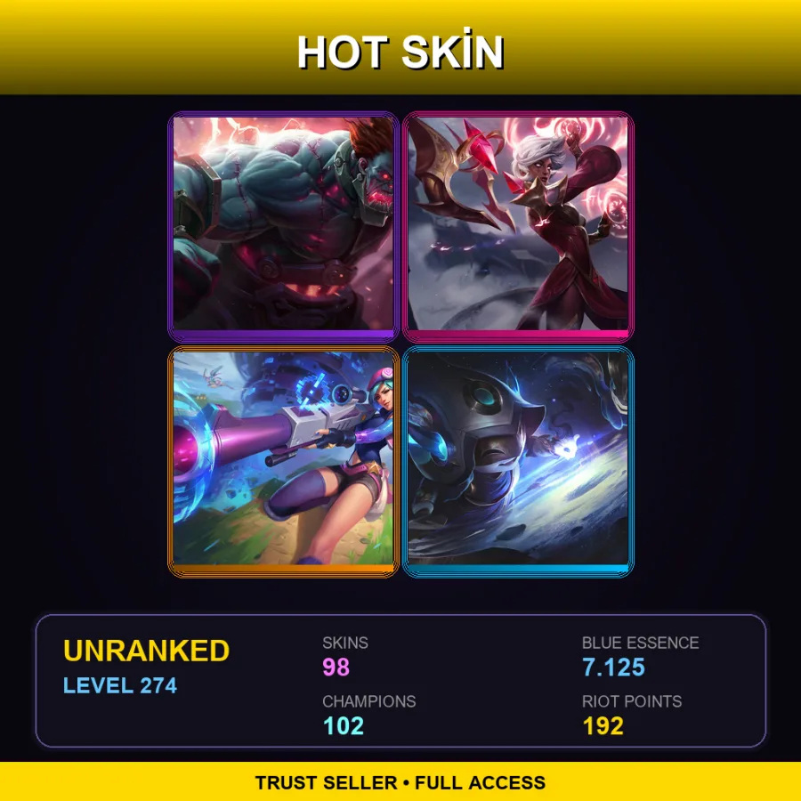 EUNE | Lv274 | Unranked | 98 Skin | 102 Champ — Odyssey Sona