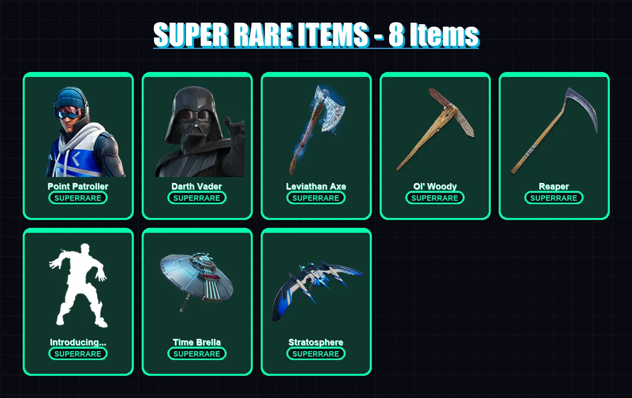 [PC/PSN] | Point Patroller | Darth Vader | Gear Specialist Maya | The Ageless | Zeus | 275 skin | 324 pickaxe | 225 emote | 222 glider | Lv3781