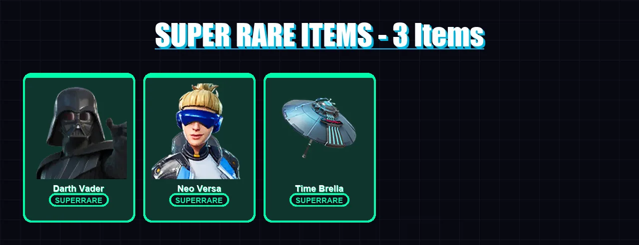 [PC] | Darth Vader | Neo Versa | The Origin | Hades | Paradigm (Reality-659) | 150 skin | 175 pickaxe | 120 emote | 151 glider | Lv2022