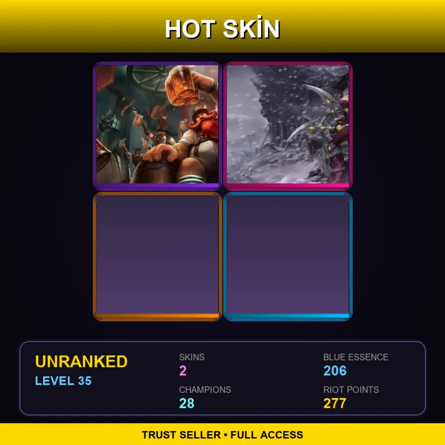 EUW | Oktoberfest Gragas | Bandit Sivir | 2 Skin | 28 Champ | Lv35