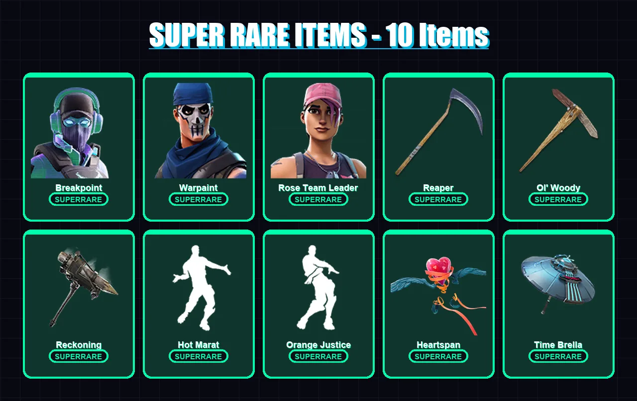 [PS4/PS5/XBOX/PC] | Breakpoint | Warpaint | Rose Team Leader | Predator | The Prisoner | 146 skin | 143 pickaxe | 131 emote | 150 glider | Lv2064 — Fortnite account