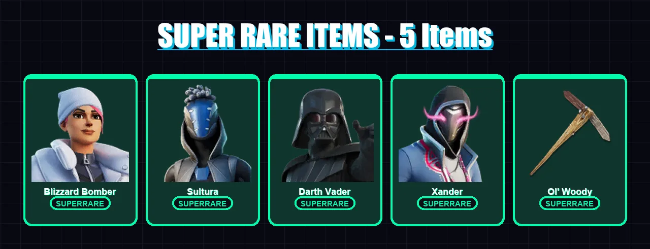 [PS4/PS5/PC] | Blizzard Bomber | Sultura | Darth Vader | Xander | The Origin | 92 skin | 135 pickaxe | 95 emote | 102 glider | Lv2187
