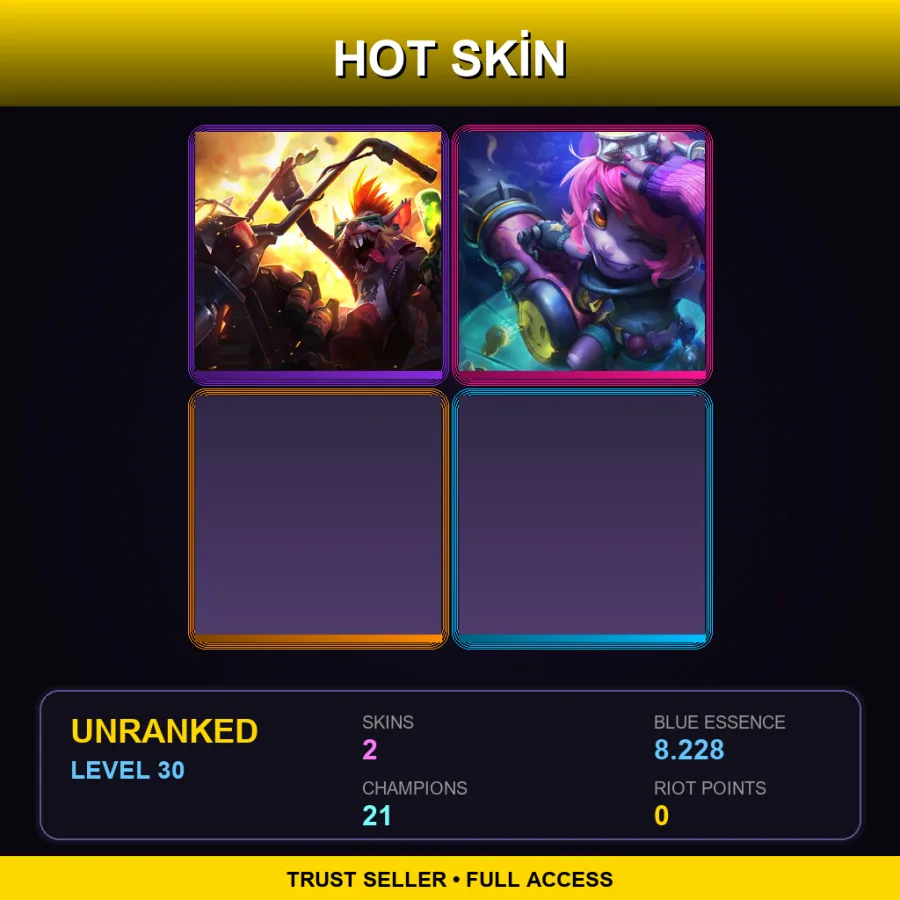 LAS | Lv30 | Unranked | 2 Skin | 21 Champ