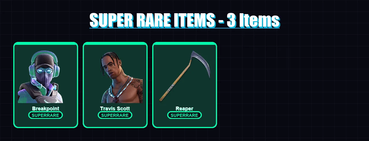 [PC/PSN] | Breakpoint | Travis Scott | Midas | Deadpool | Fade | 65 skin | 67 pickaxe | 46 emote | 68 glider | Lv944