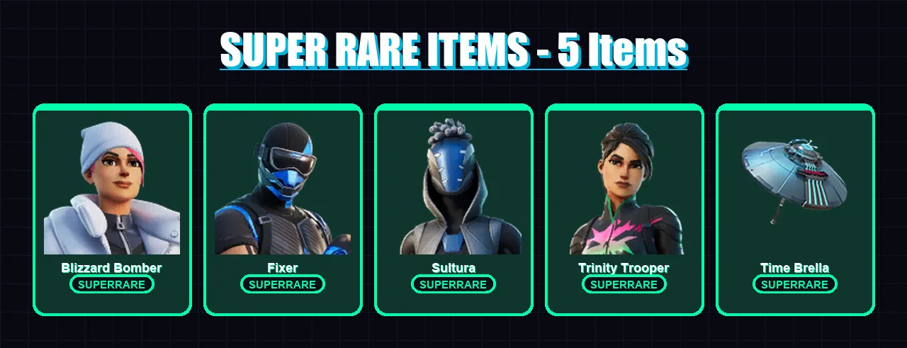 [PS4/PS5/XBOX/PC] | Blizzard Bomber | Fixer | Sultura | Trinity Trooper | Malik | 74 skin | 108 pickaxe | 75 emote | 84 glider | Lv1770