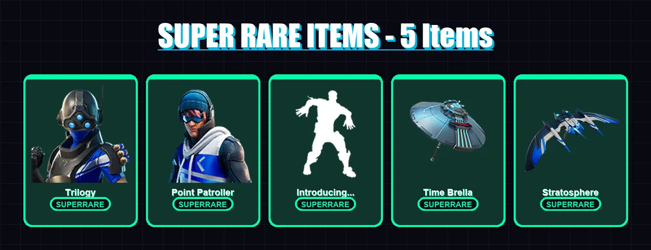 [PS4/PS5/XBOX/PC] | Trilogy | Point Patroller | Spectra Knight | Deadpool | Omegarok | 86 skin | 132 pickaxe | 89 emote | 112 glider | Lv1795