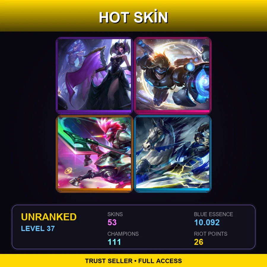 EUW | Lv37 | Unranked | 53 Skin | 111 Champ — Debonair Jayce