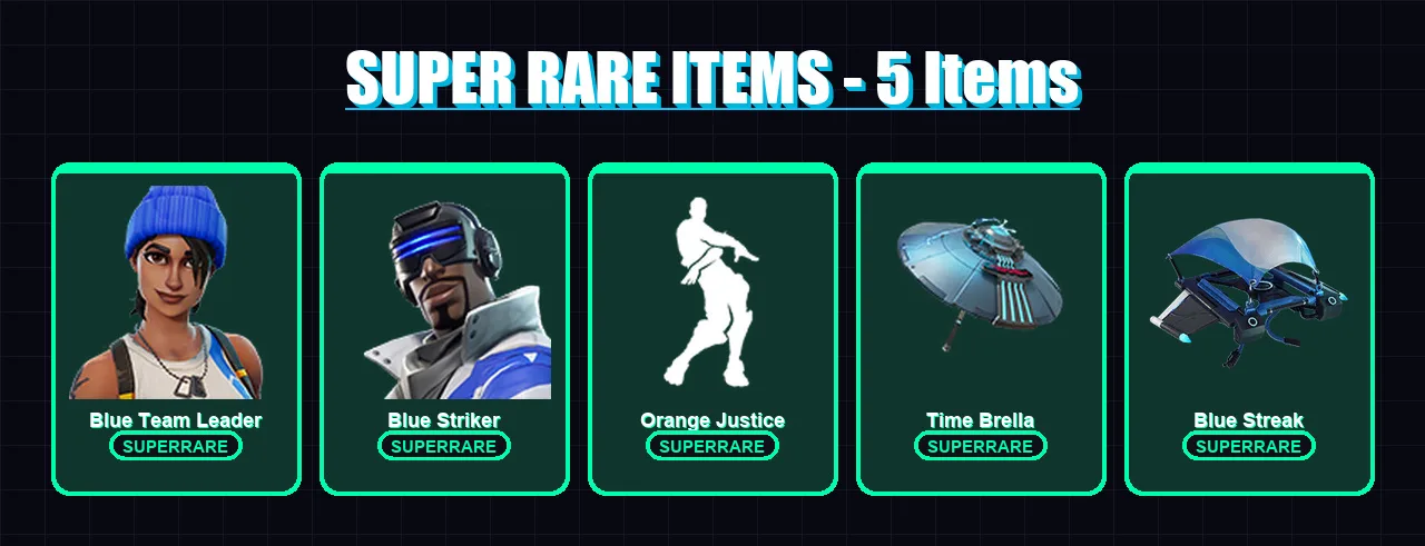 [PC] | Blue Team Leader | Blue Striker | Omegarok | Drift | Renzo the Destroyer | 32 skin | 31 pickaxe | 33 emote | 33 glider | Lv355 — Fortnite account