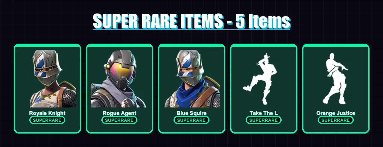 [PC/XBOX/PSN] | Royale Knight | Rogue Agent | Blue Squire | Carbide | Battlehawk | 11 skin | 8 pickaxe | 10 emote | 8 glider | Lv120 — Fortnite account