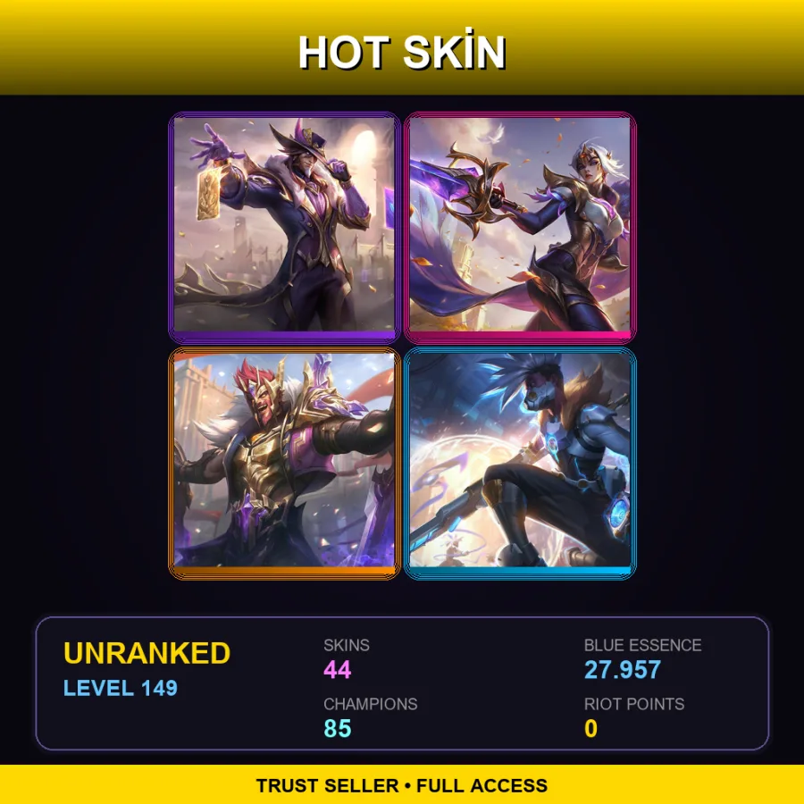 ME | Lv149 | Unranked | 44 Skin | 85 Champ — Porcelain Lissandra