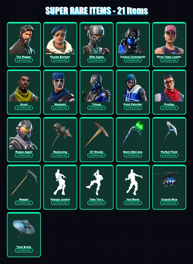 [PS4/PS5/XBOX/PC] | The Reaper | Royale Bomber | Elite Agent | 144 skin | Lv1111
