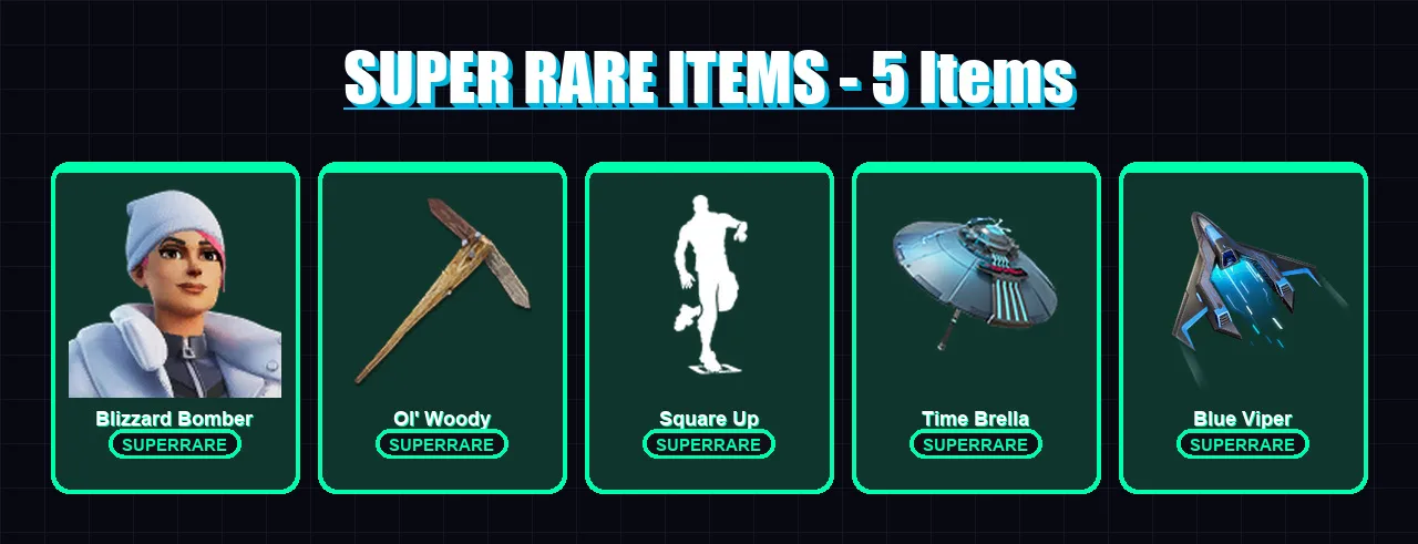 [PS4/PS5/PC] | Blizzard Bomber | The Imagined | Spectra Knight | Snap | Ronin | 64 skin | 116 pickaxe | 57 emote | 82 glider | Lv1105