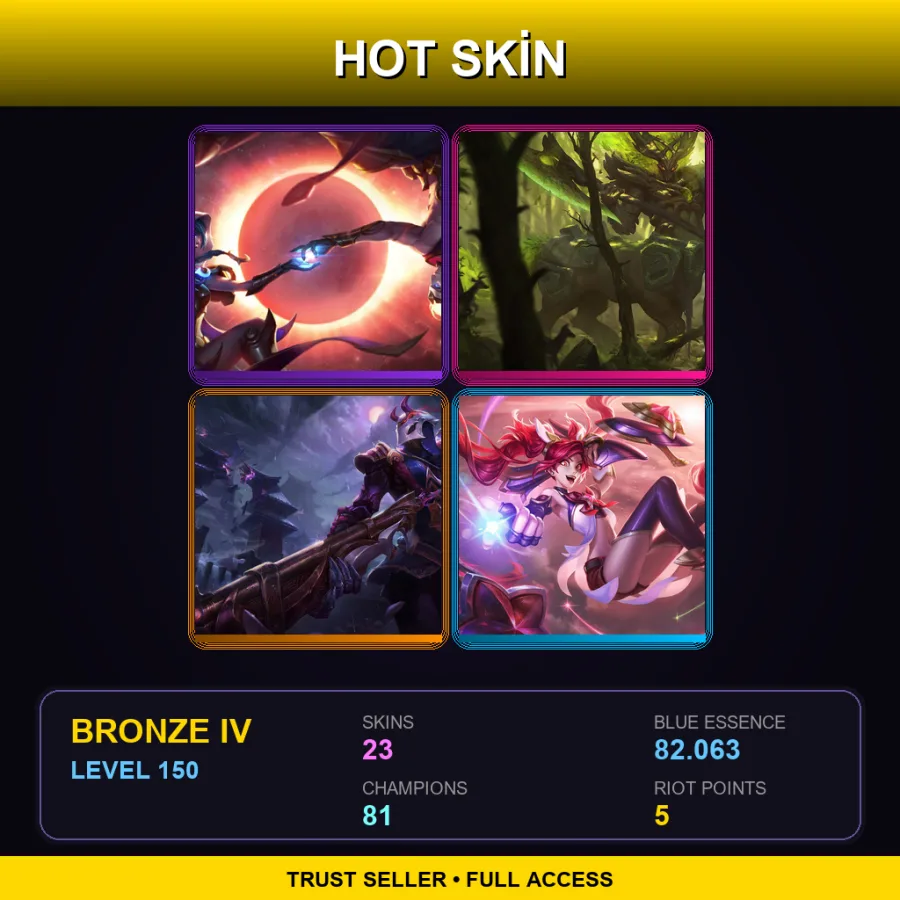 BR | Lv150 | Bronze IV | 23 Skin | 81 Champ