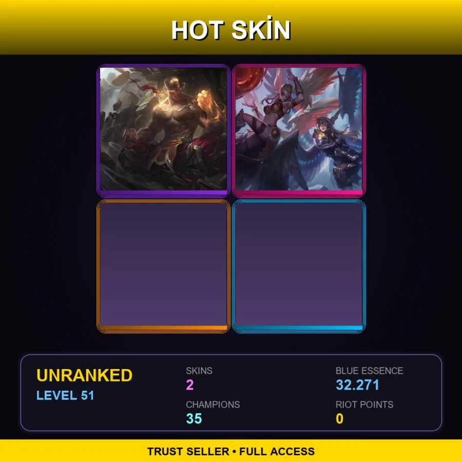 NA | Lv51 | Unranked | 2 Skin | 35 Champ